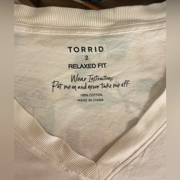 Torrid Desert Motel Relaxed Fit Vintage Cotton Jersey V-Neck Tee - Picture 4 of 6